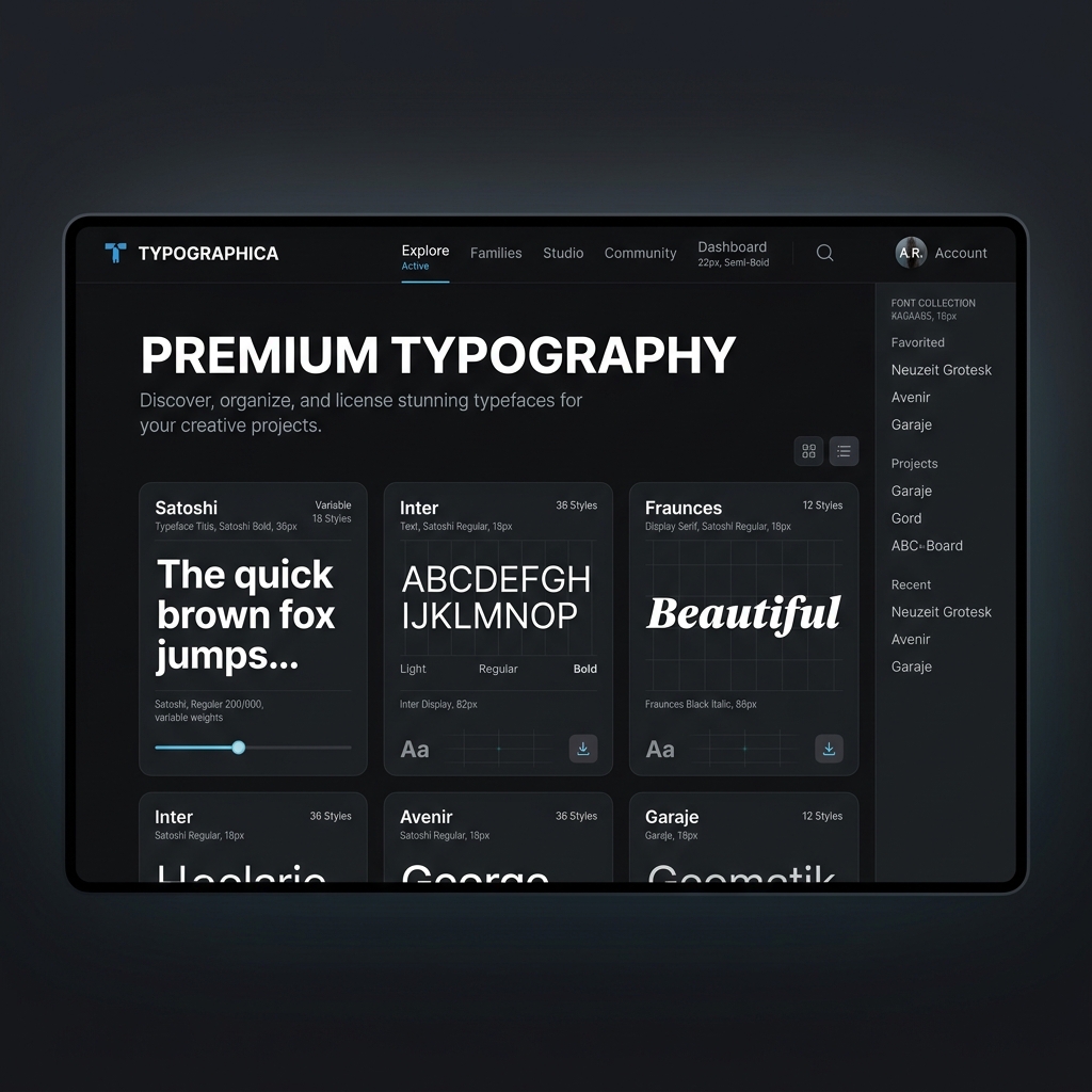 Minimalist Premium Typography